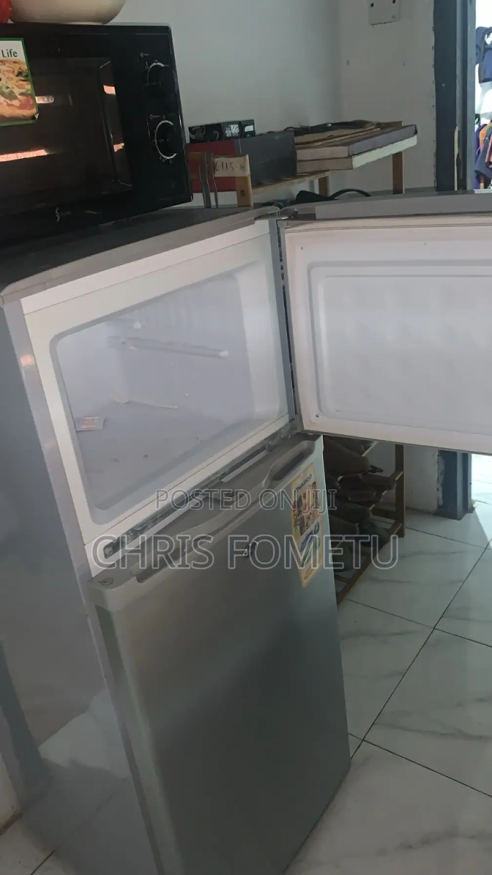 Used Nasco Double Door 118litres Fast Cooling Fridge