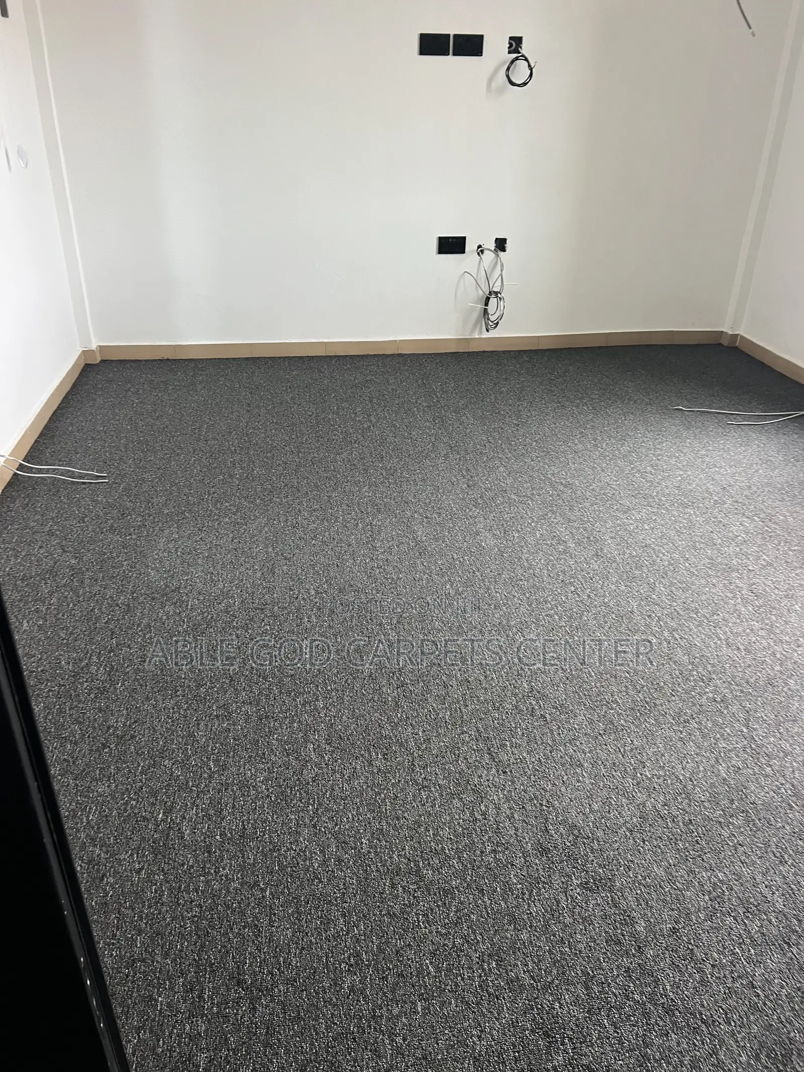 Office Carpet Industrial Gray