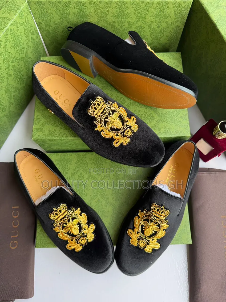 Authentic Black Velvet Loafers