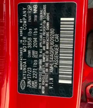 Hyundai Elantra 2023 Red
