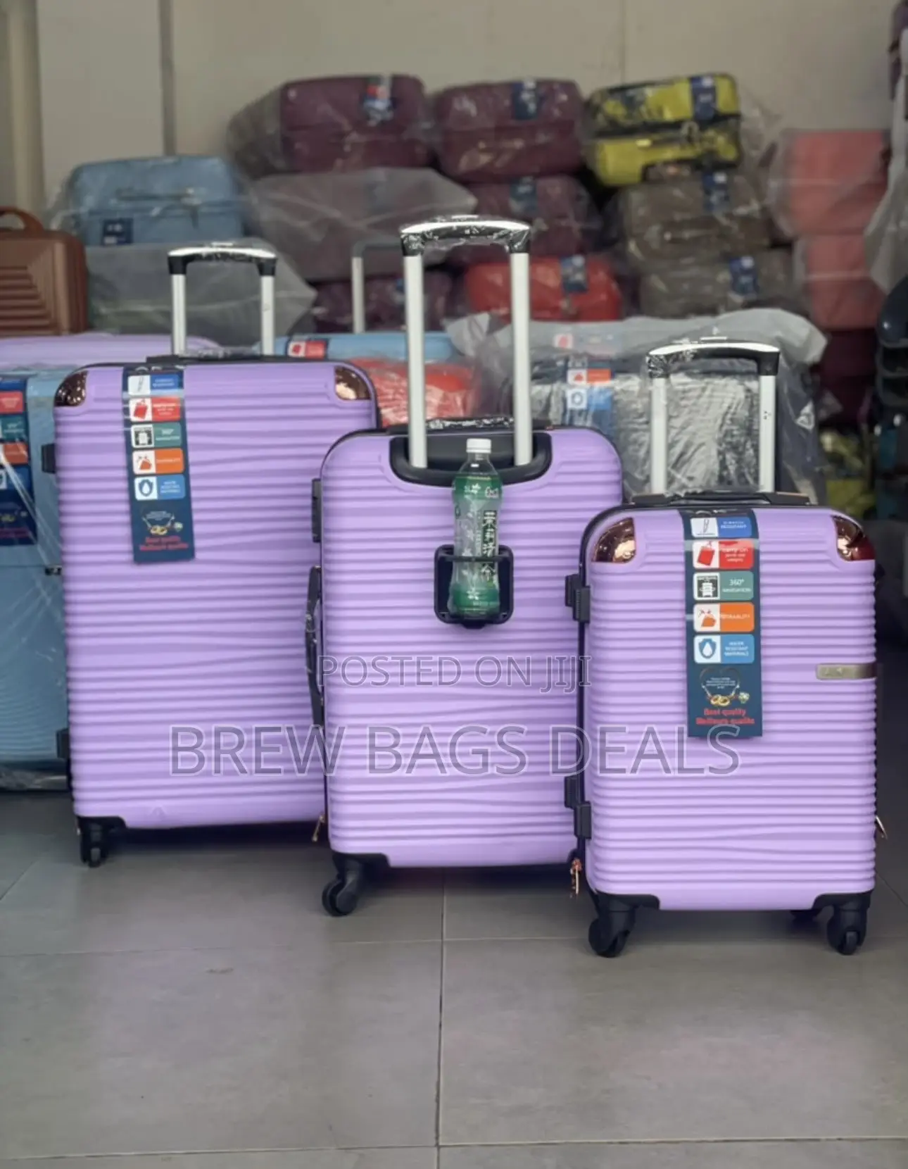 Premium Quality Ak 3set Traveling Bag With Bottle Holder
