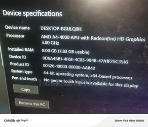 Desktop Computer 8GB AMD A4 HDD 1T