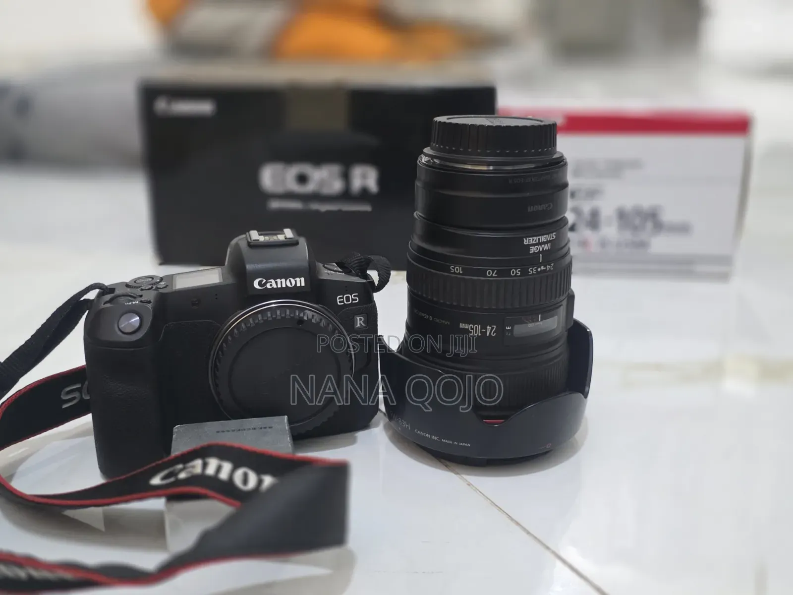 Canon Eos R + 24mm-105mm Lens/Lens Mount for Sale