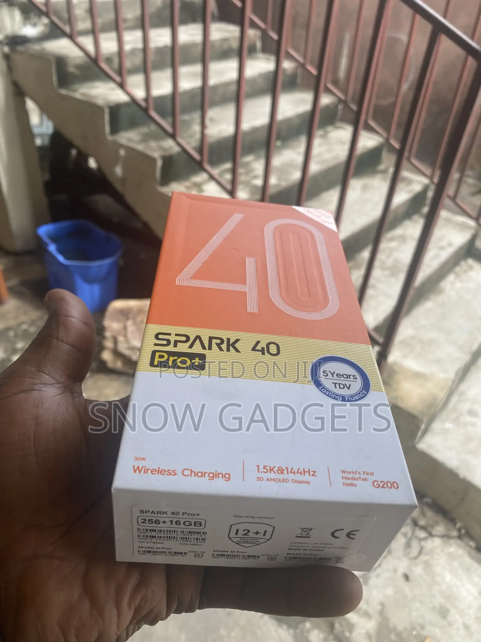 New Tecno Spark 40 Pro+ 256 GB Black