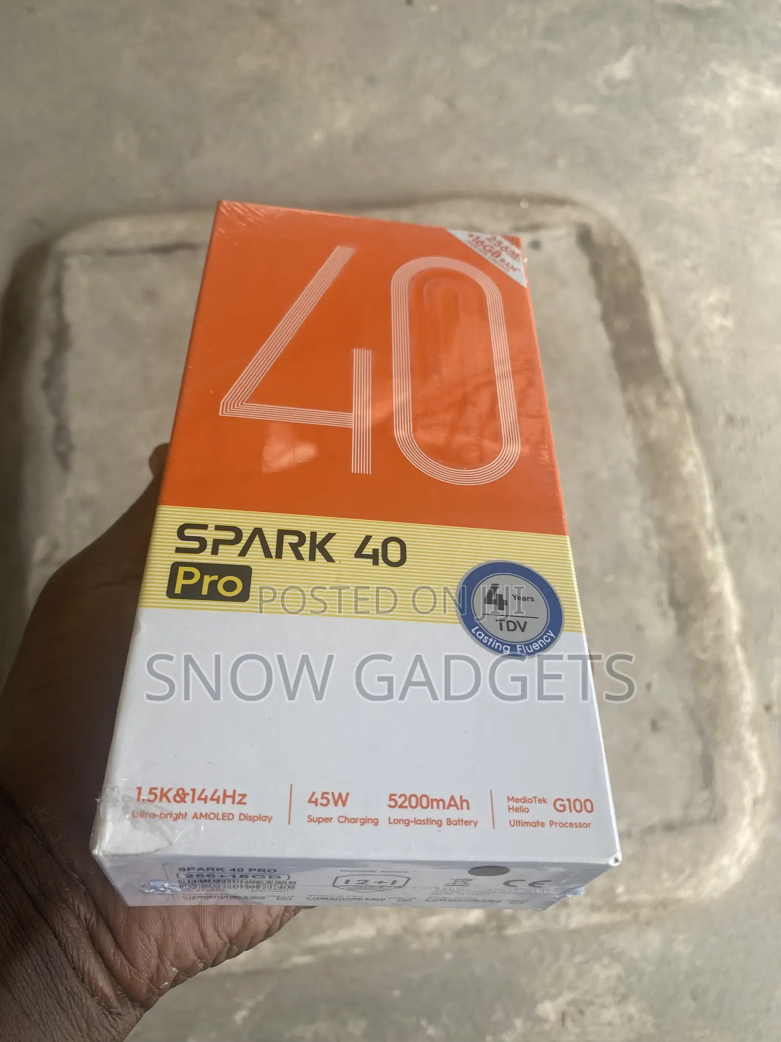 New Tecno Spark 40 Pro 256 GB Blue