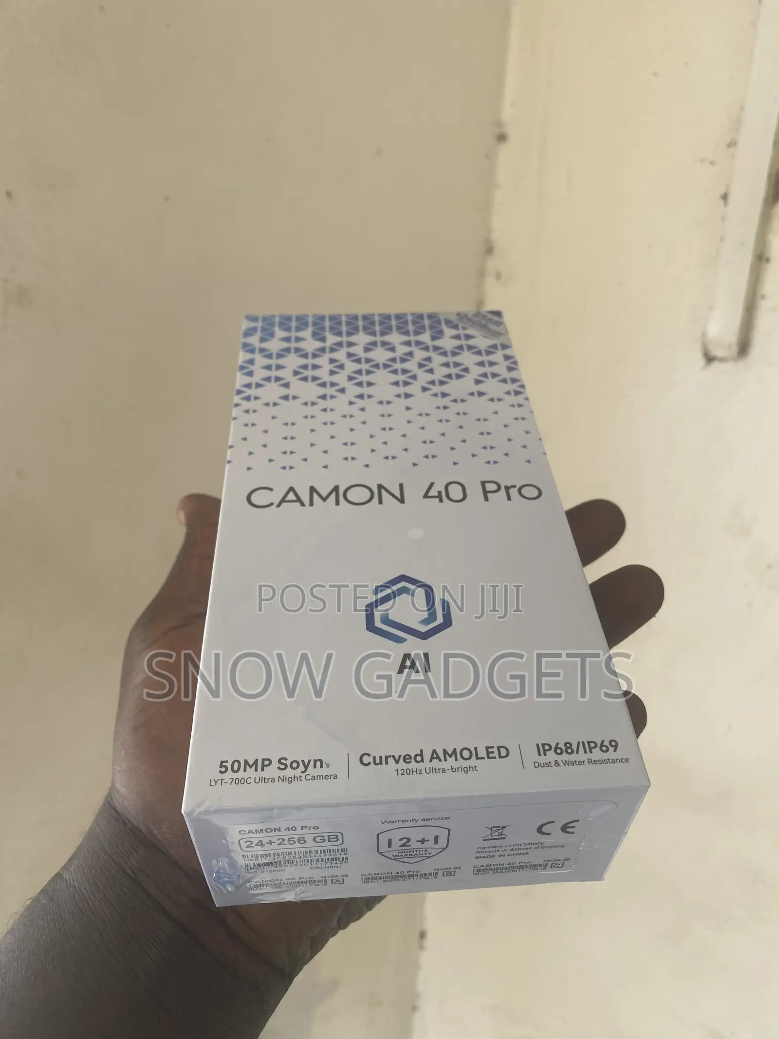 New Tecno Camon 40 Pro 5G 256 GB Black