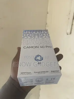 New Tecno Camon 40 Pro 5G 256 GB Black