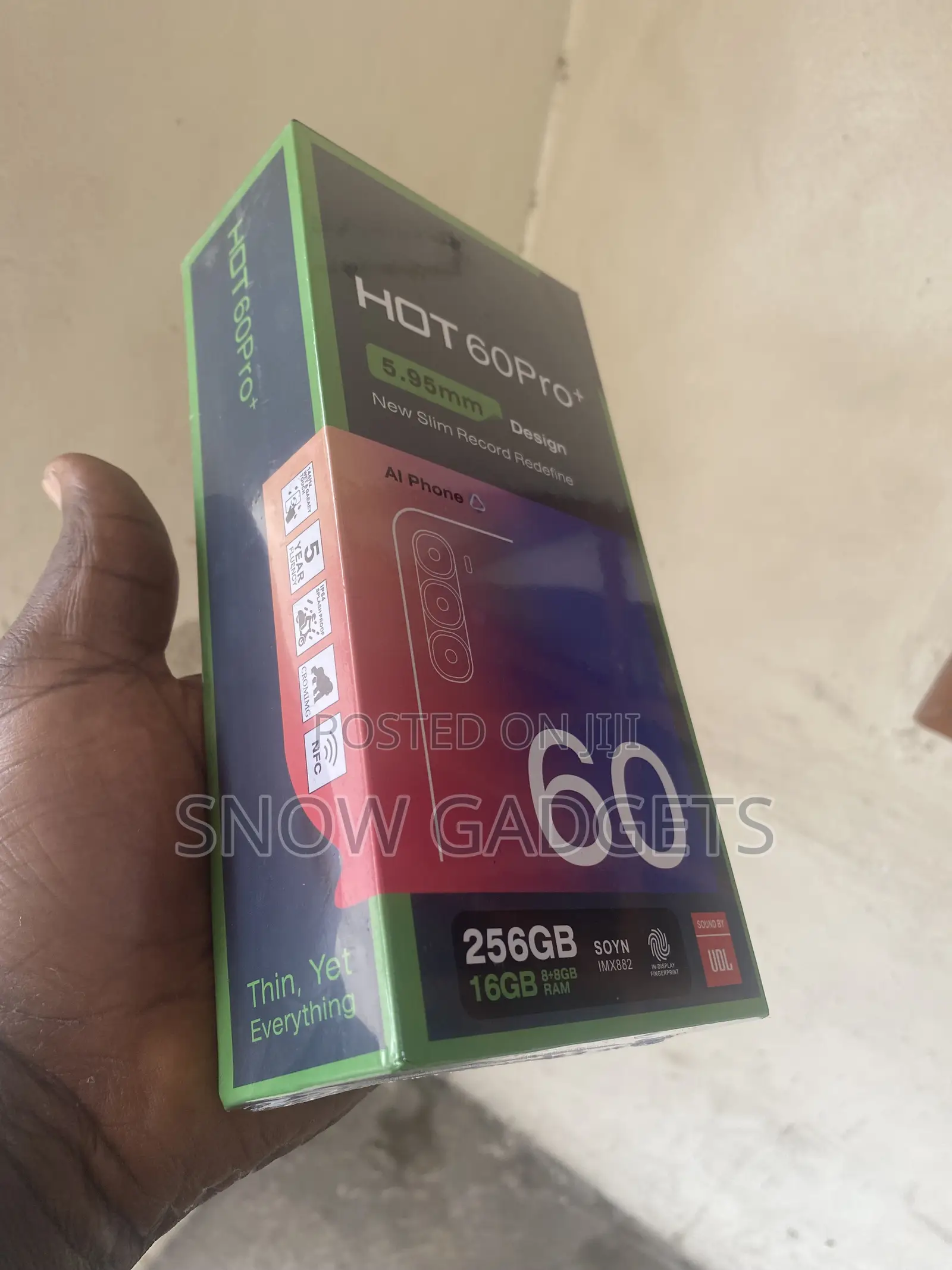 New Infinix Hot 60 Pro+ 256 GB Black