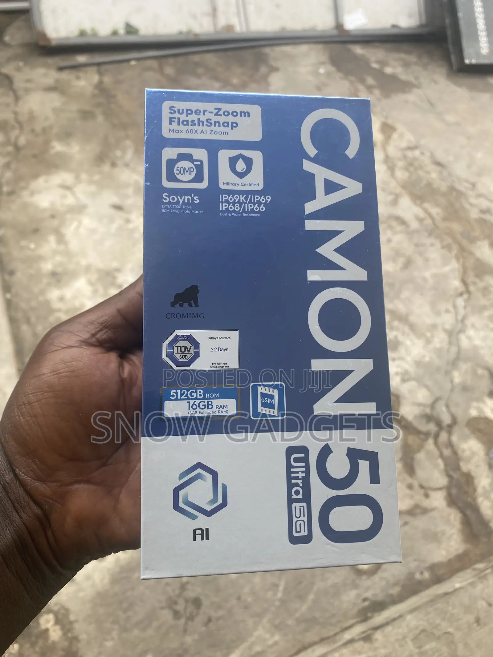 New Tecno Camon 50 Ultra 512 GB Black