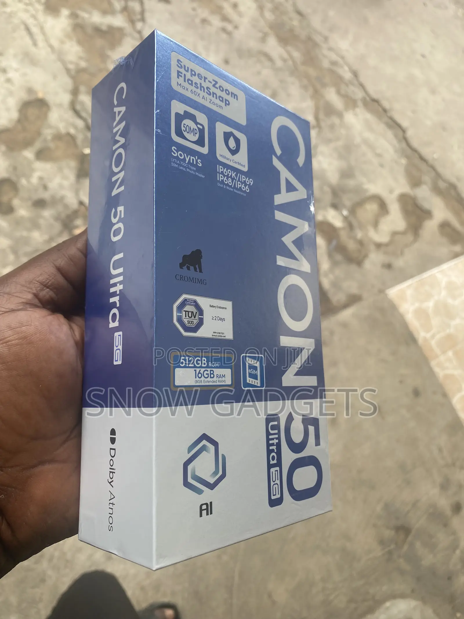 New Tecno Camon 50 Ultra 512 GB Black