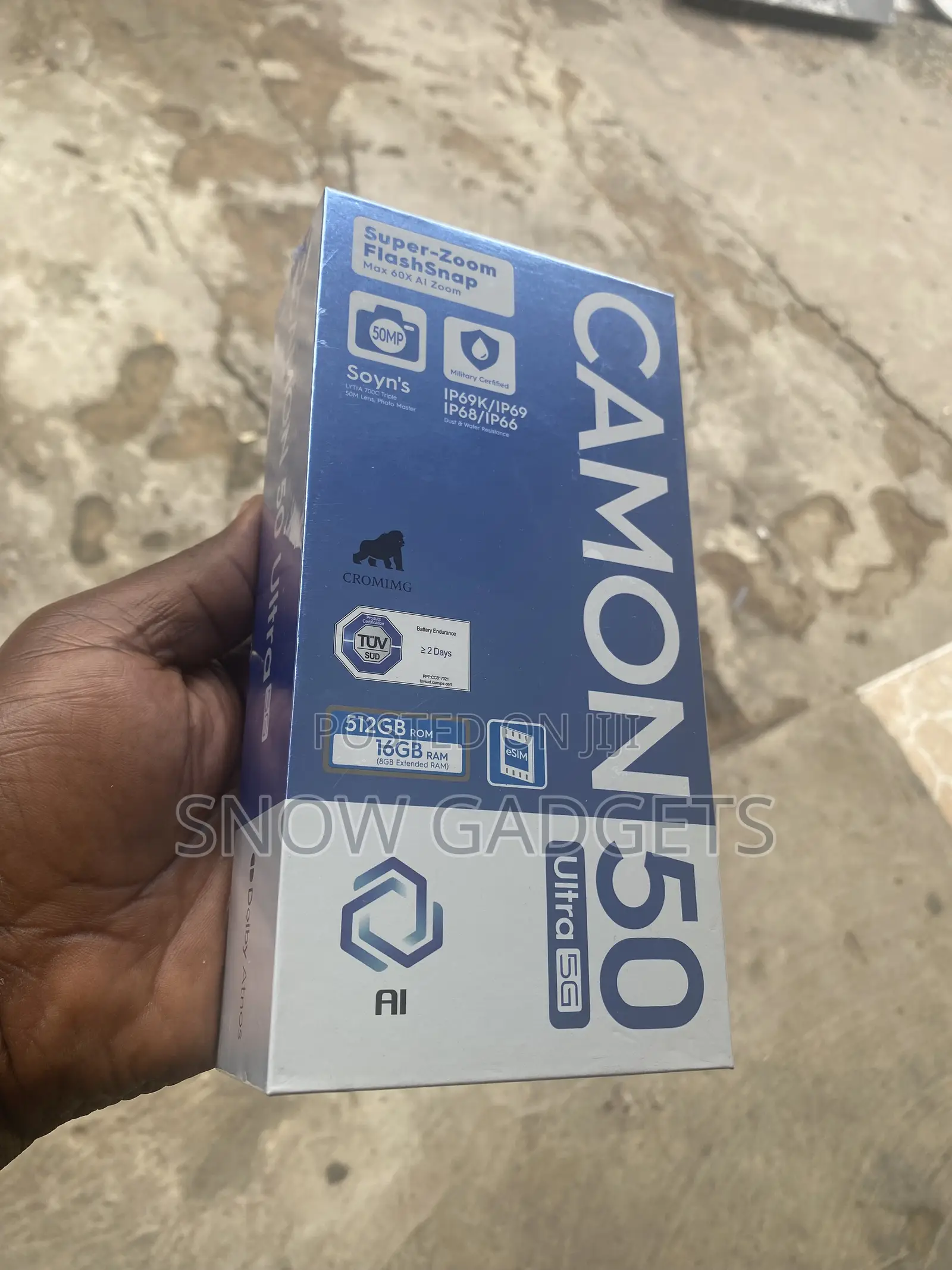 New Tecno Camon 50 Ultra 512 GB Black