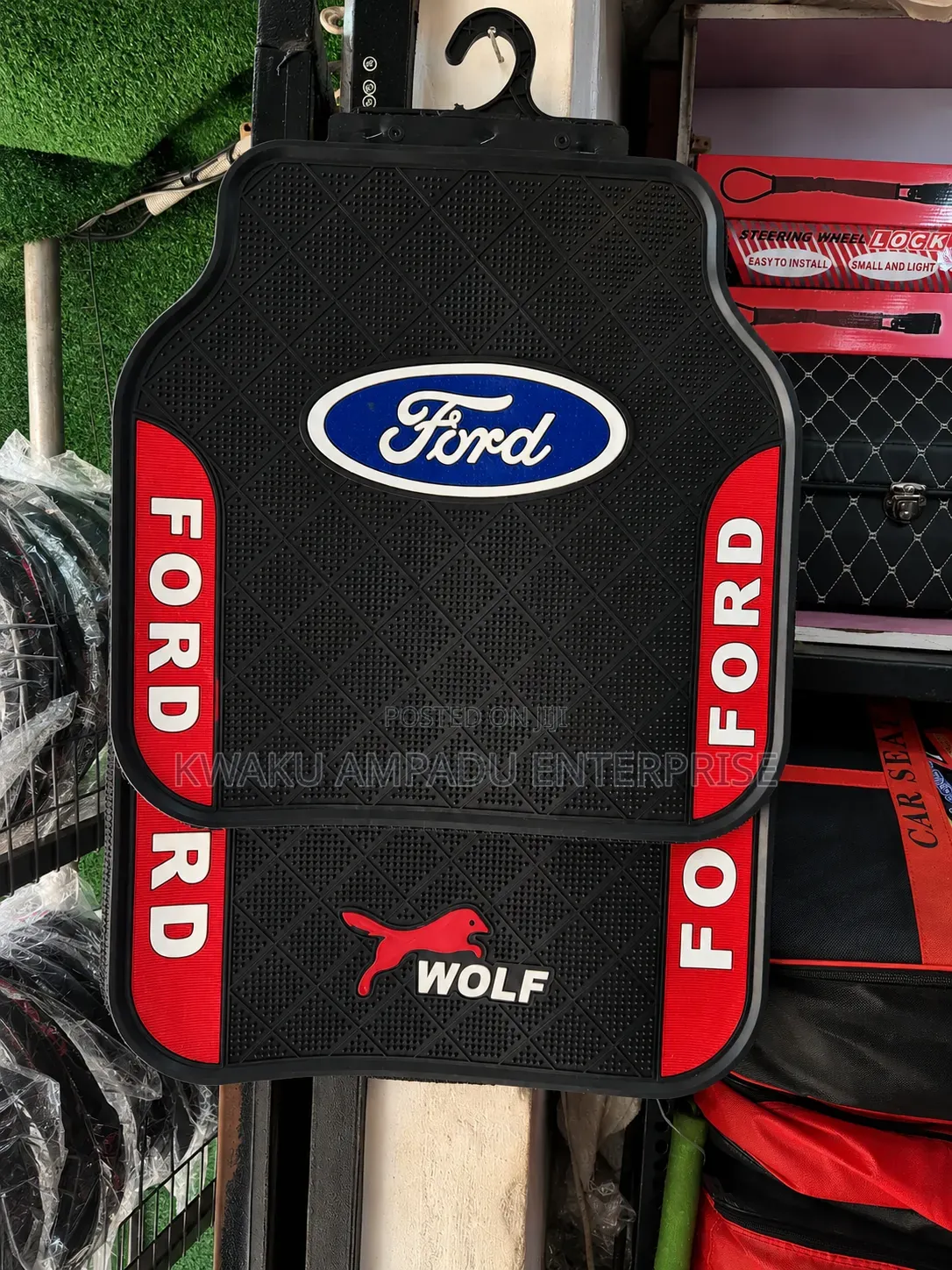 Ford Rubber Red Side Side Floor Mat