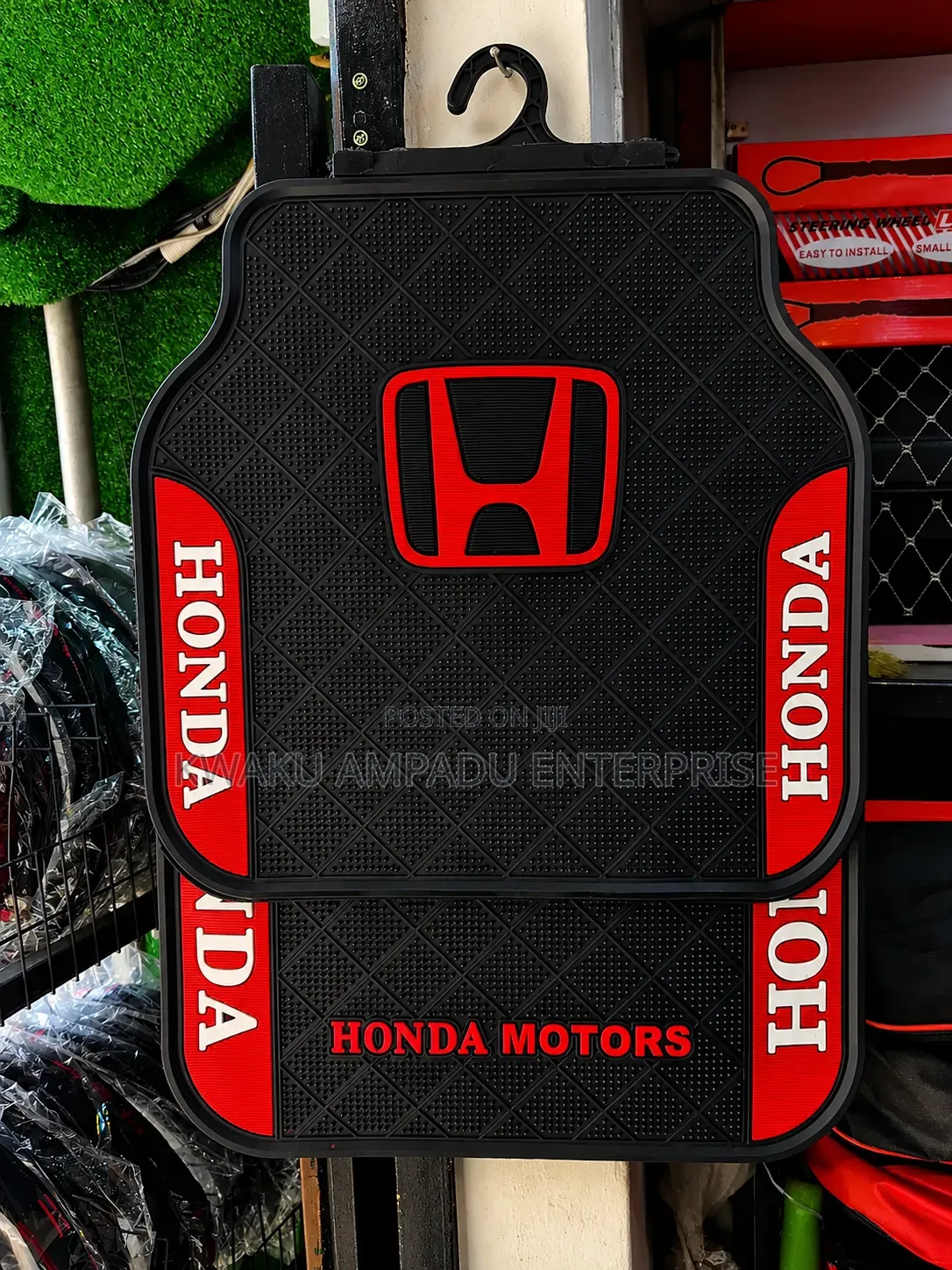 Honda Rubber Red Side Side Floor Mat