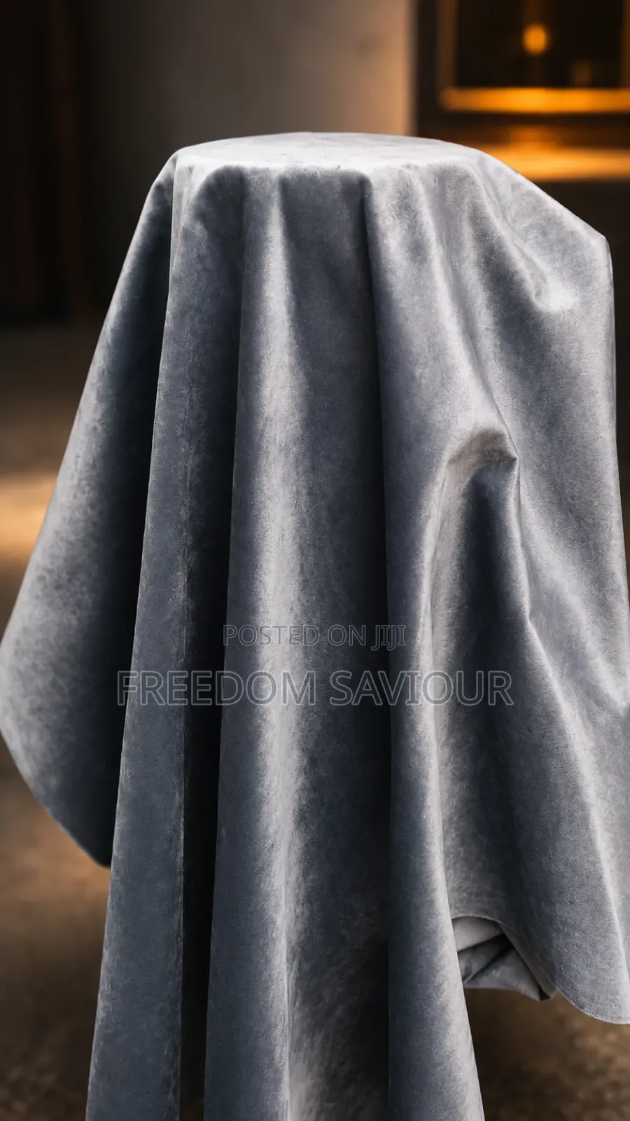 Luxury Silver Grey Velvet Upholstery Fabric