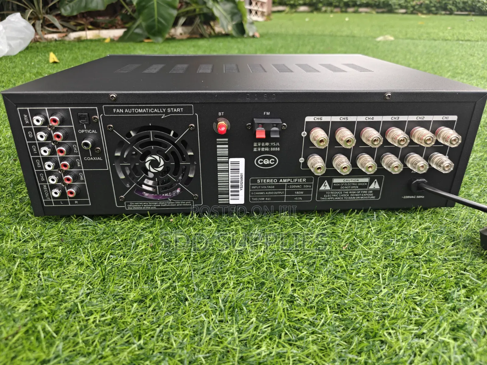 1080 Watts 6 Channel/Zone Powerful Amplifier
