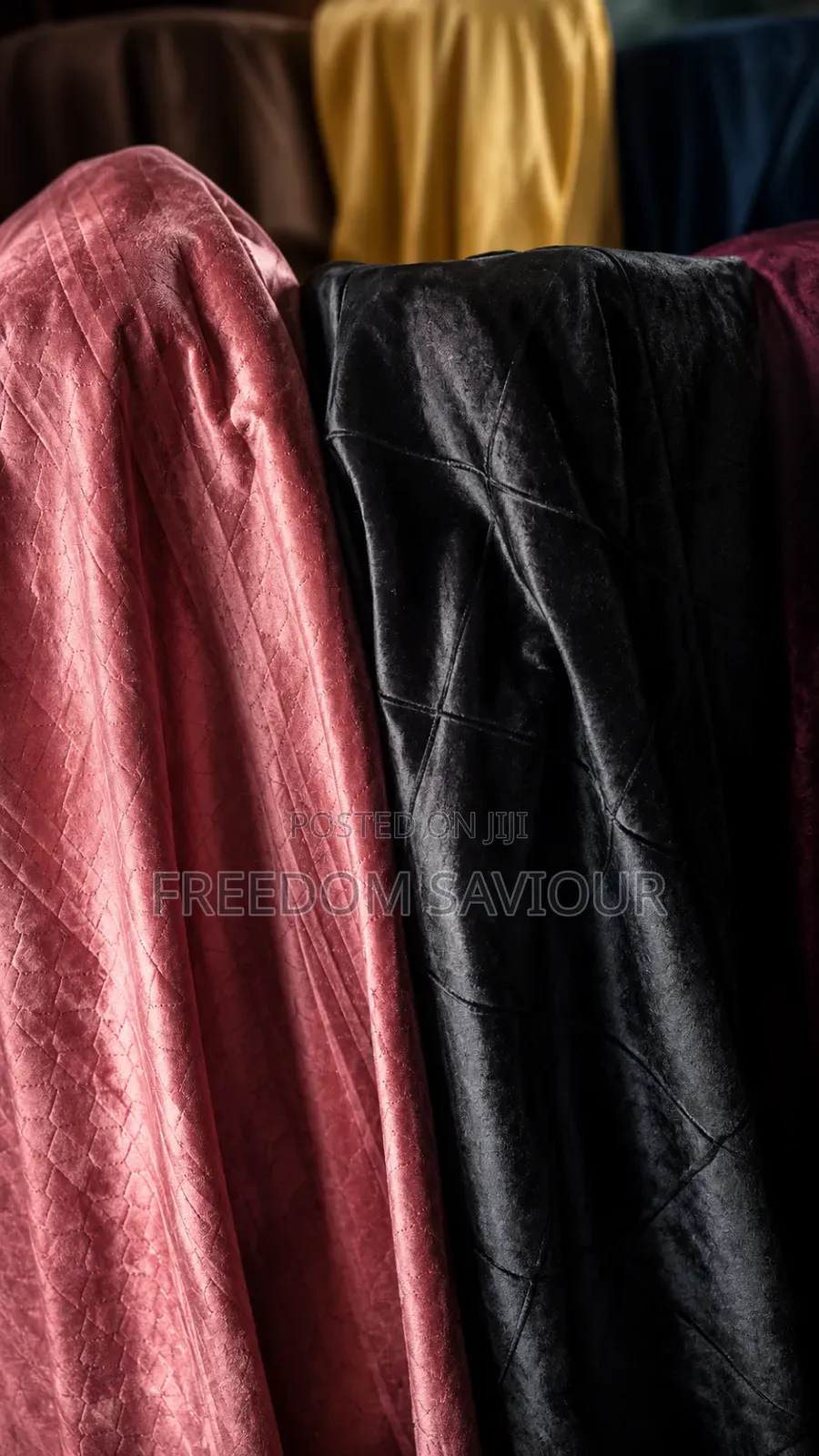 Title:
Premium Velvet Upholstery Fabric Collection