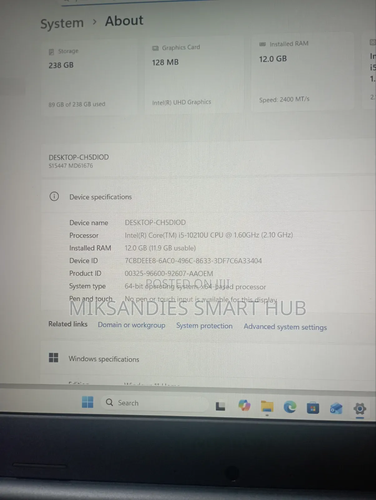 Laptop Medion 12GB Intel Core i5 SSD 256GB
