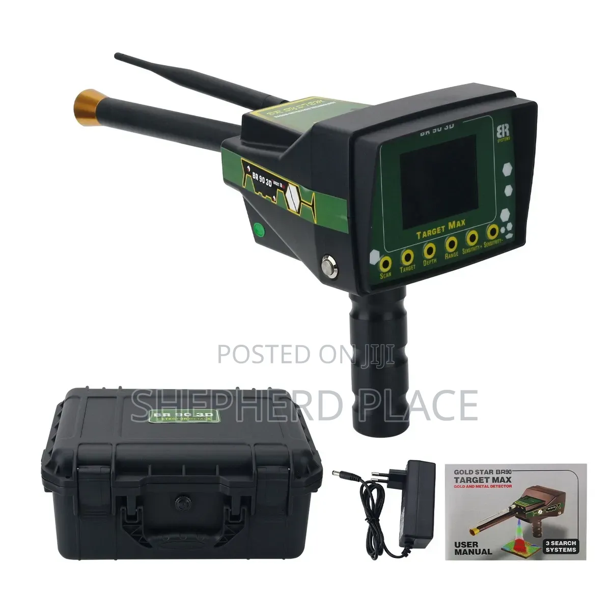 Maxgeek Gold Star Br90 3d Target Max 0-1000m Long Range Gold Detector