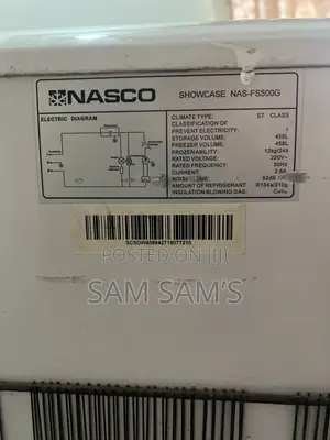 Nasco Display Double Door Slide Freezer 458 Liters