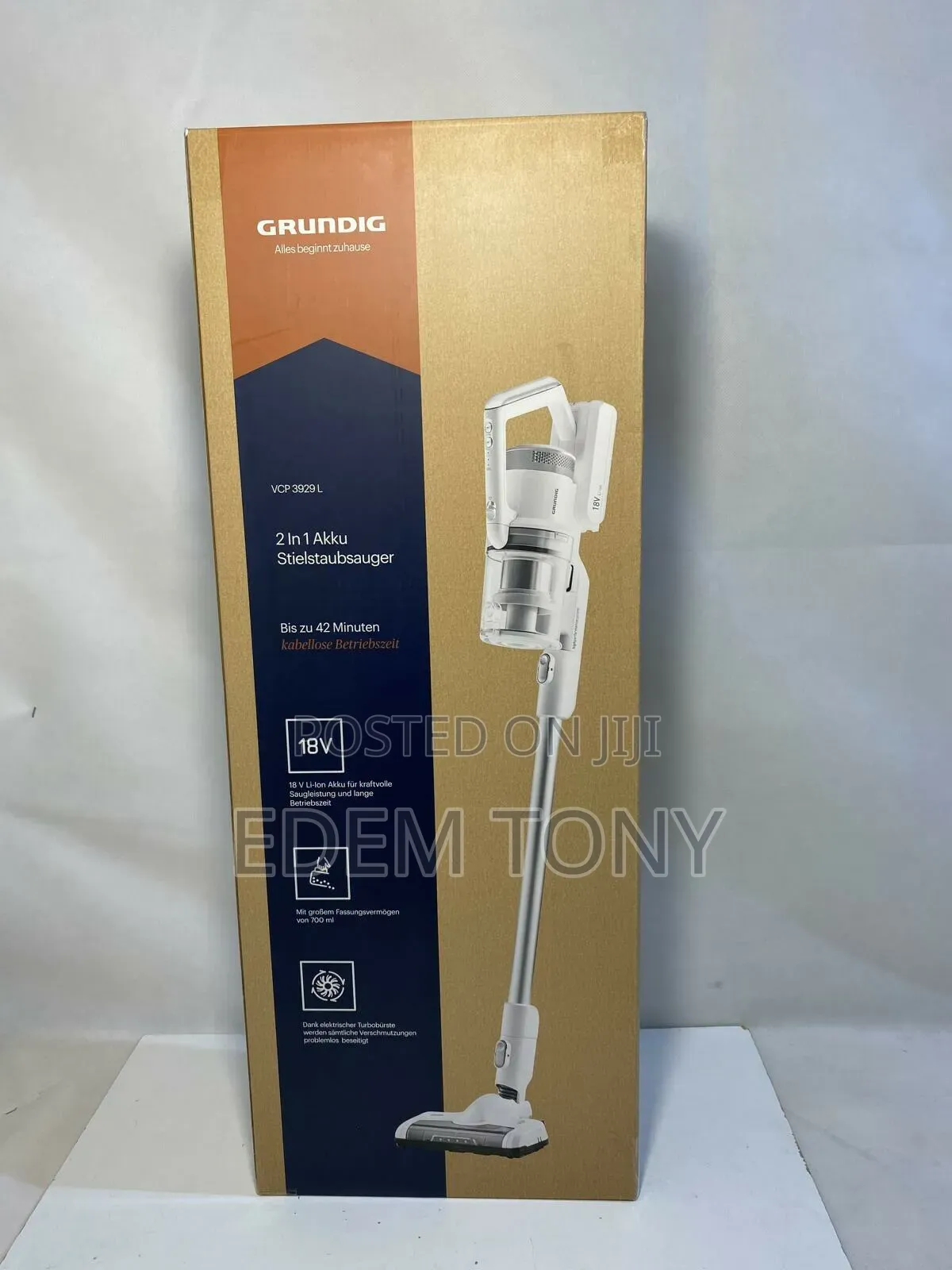 Grundig VCP 3929 L 2-in-1 Cordless Stick Vacuum Cleaner
