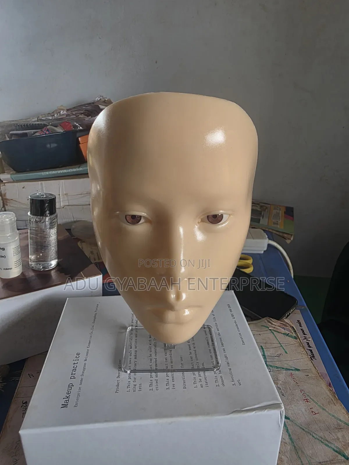 5d Silicone Make-up Practice Face + Make-up Remover, Cleaning Oil