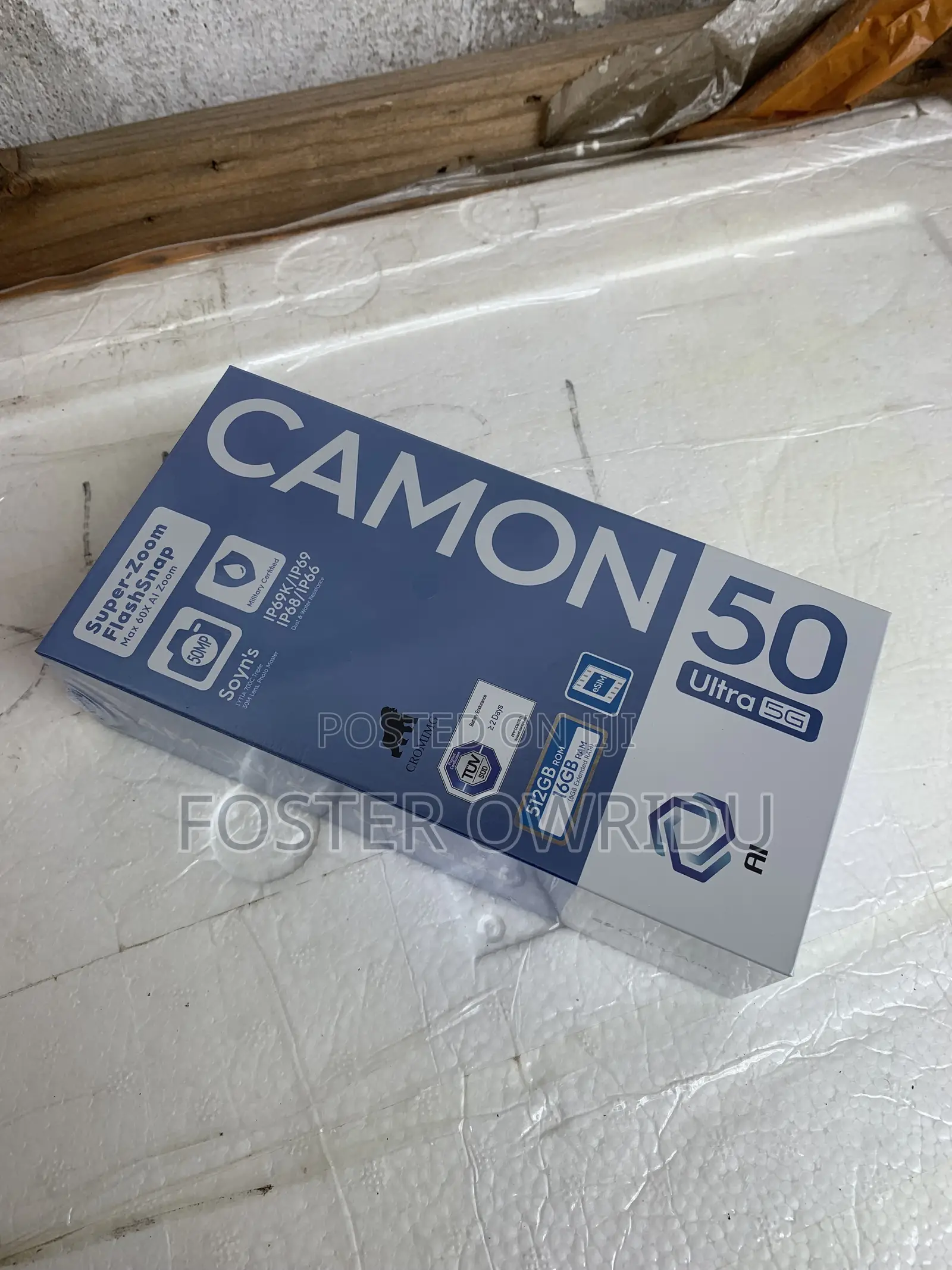 New Tecno Camon 50 Ultra 512 GB Black