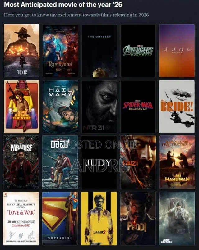 2026 Movies and Series