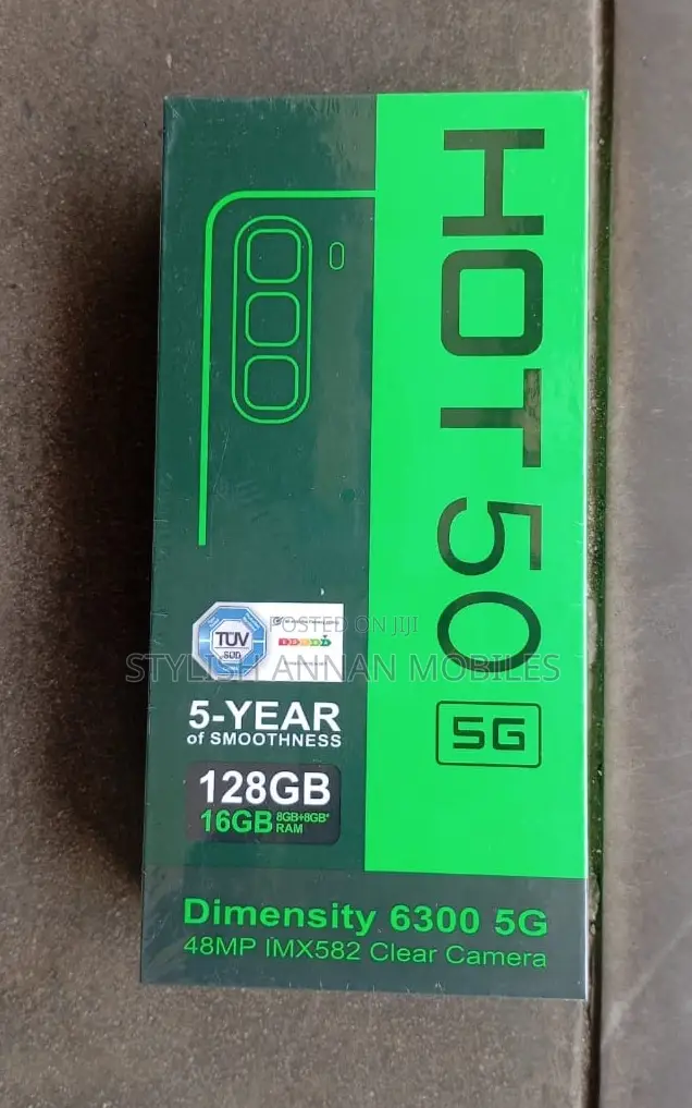 New Infinix Hot 50 Pro+ 4G 128 GB Black