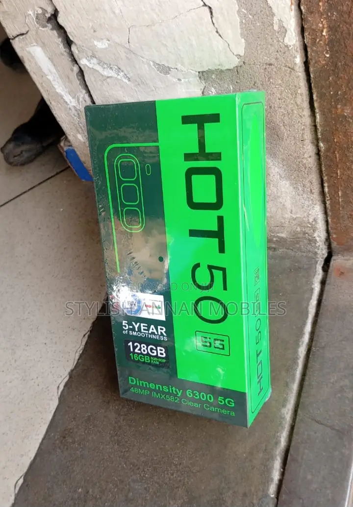 New Infinix Hot 50 Pro+ 4G 128 GB Black