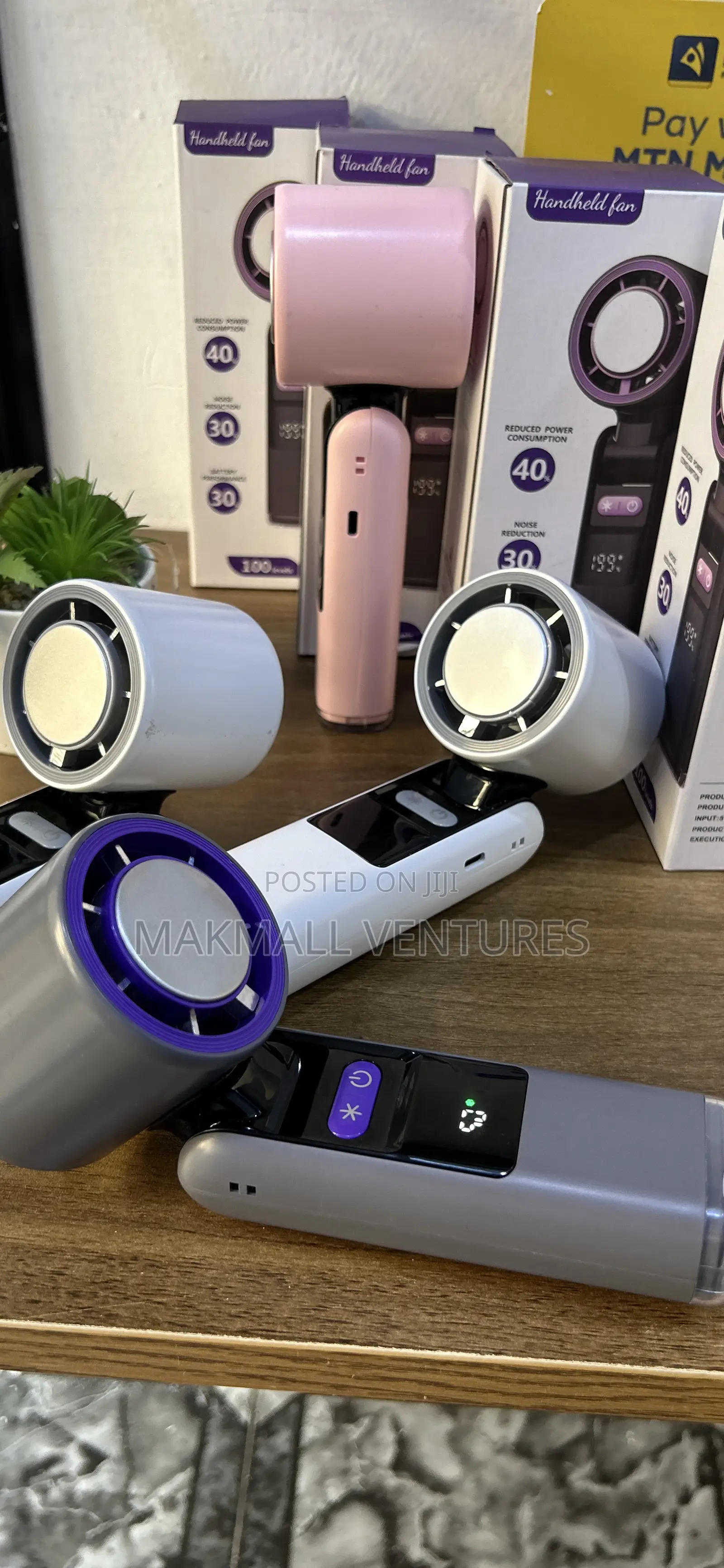 Rechargeable Ice Cooling Portable Handheld Fan