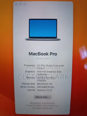 Laptop Apple MacBook 2017 16GB Intel Core i7 SSD 2T