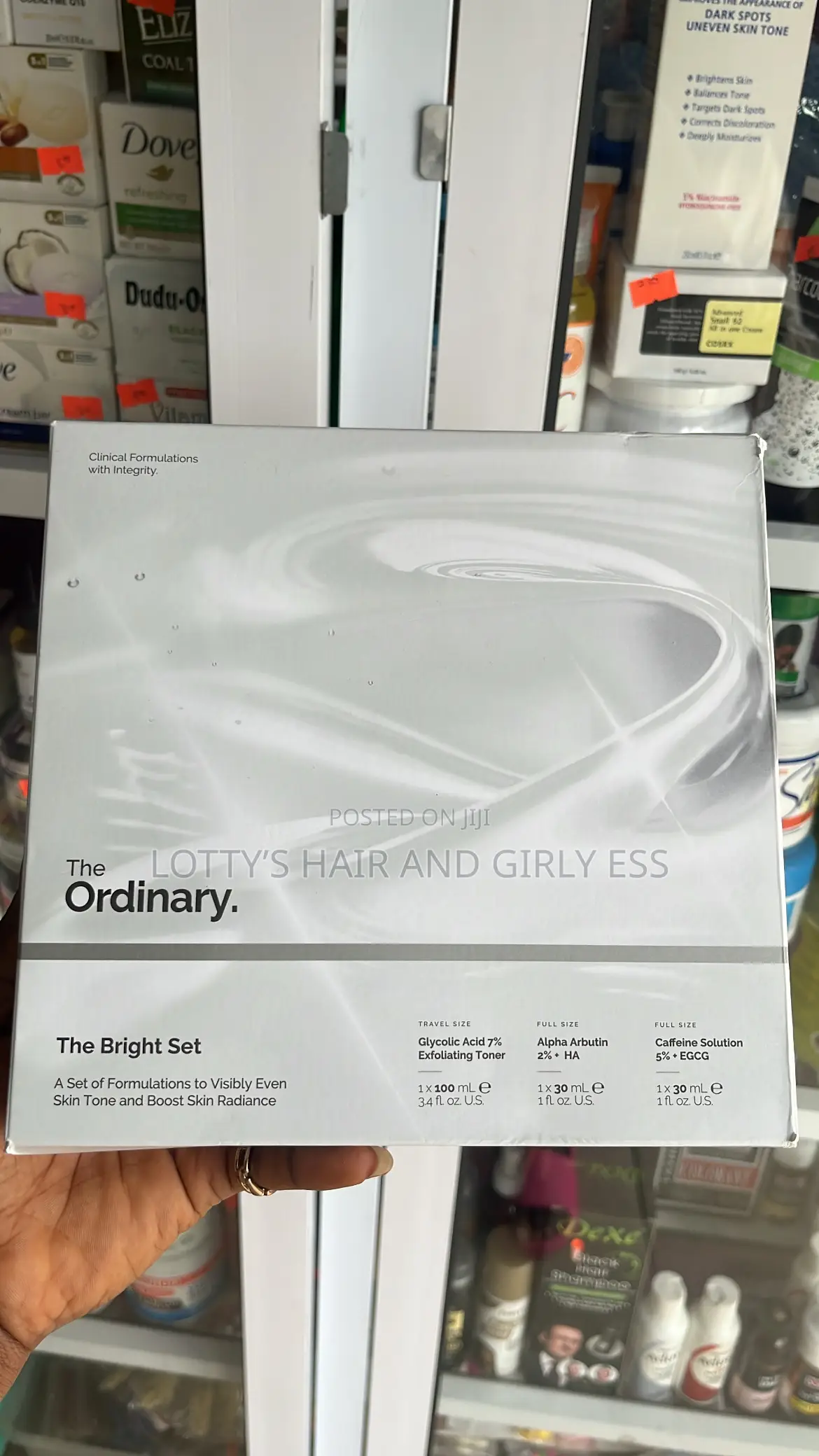 The Ordinary the Bright Set -3products -Glycolic Acid + Alpha Arbutin