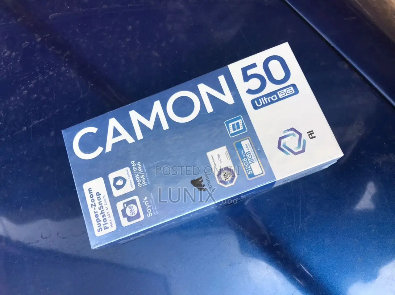 New Tecno Camon 50 Ultra 512 GB Black