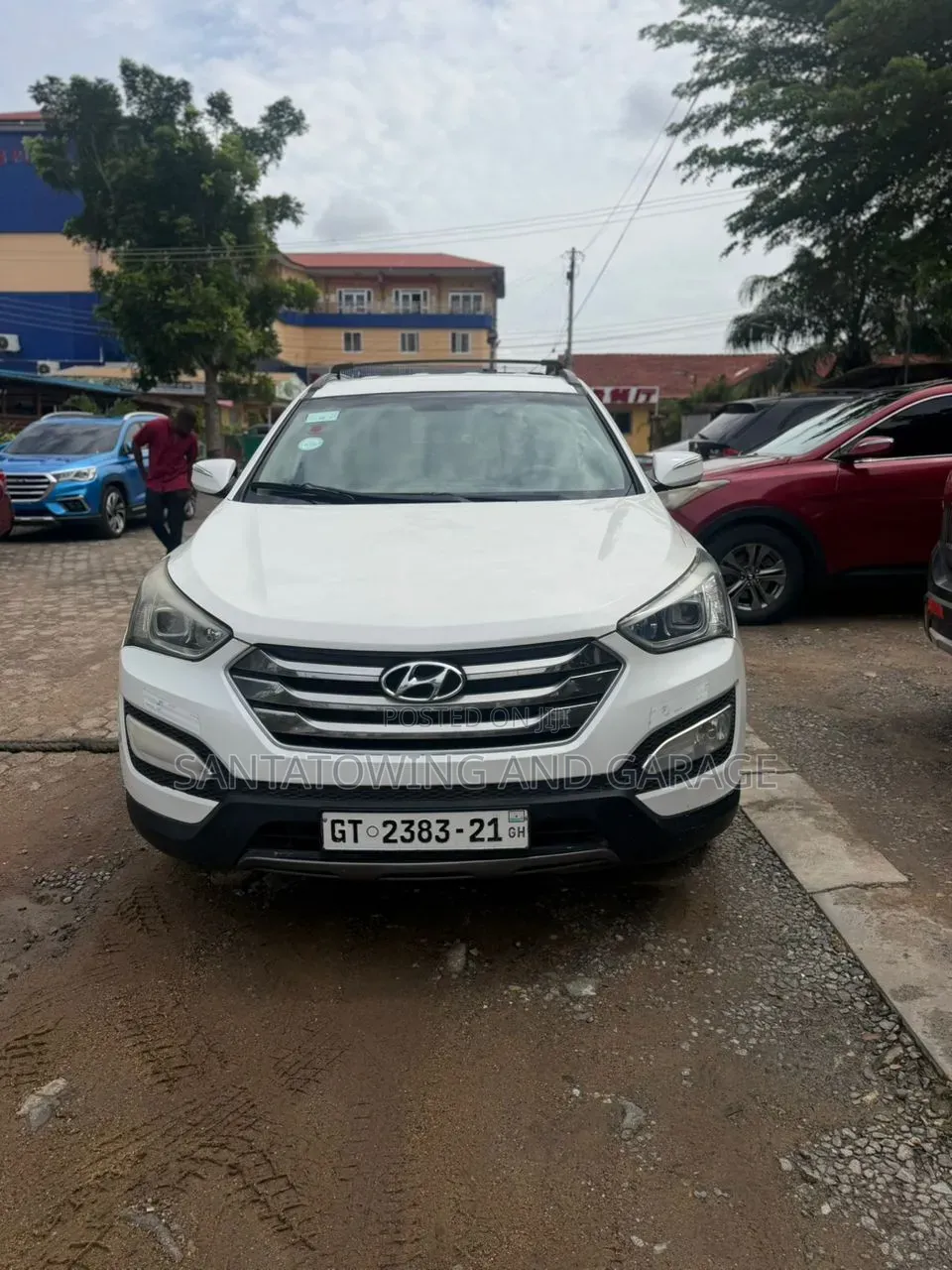 Hyundai Santa Fe 2014 White