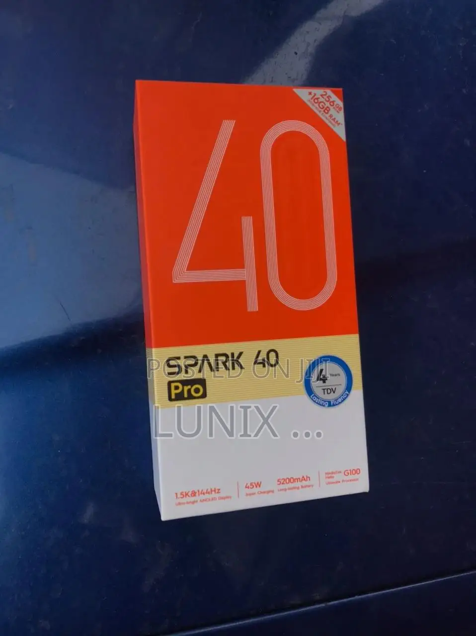 New Tecno Spark 40 Pro+ 256 GB Black