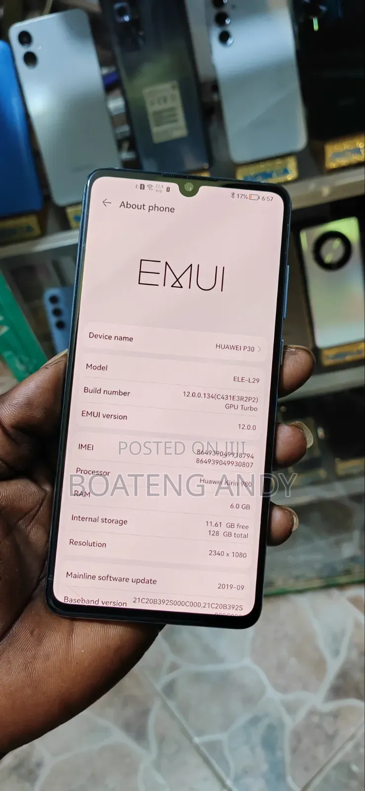 Huawei P30 128 GB Blue