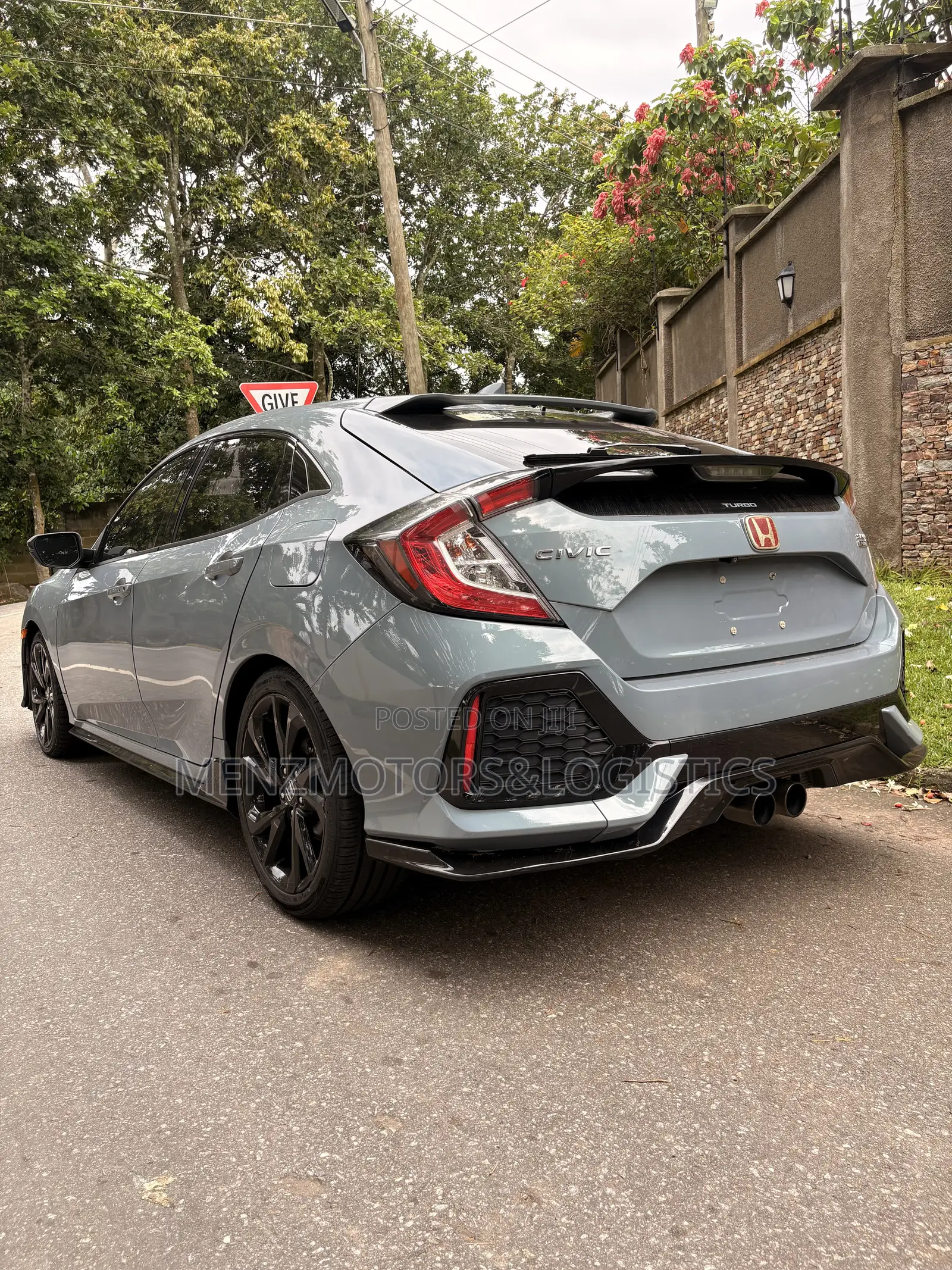 Honda Civic Sport Touring Hatchback 2018 Gray