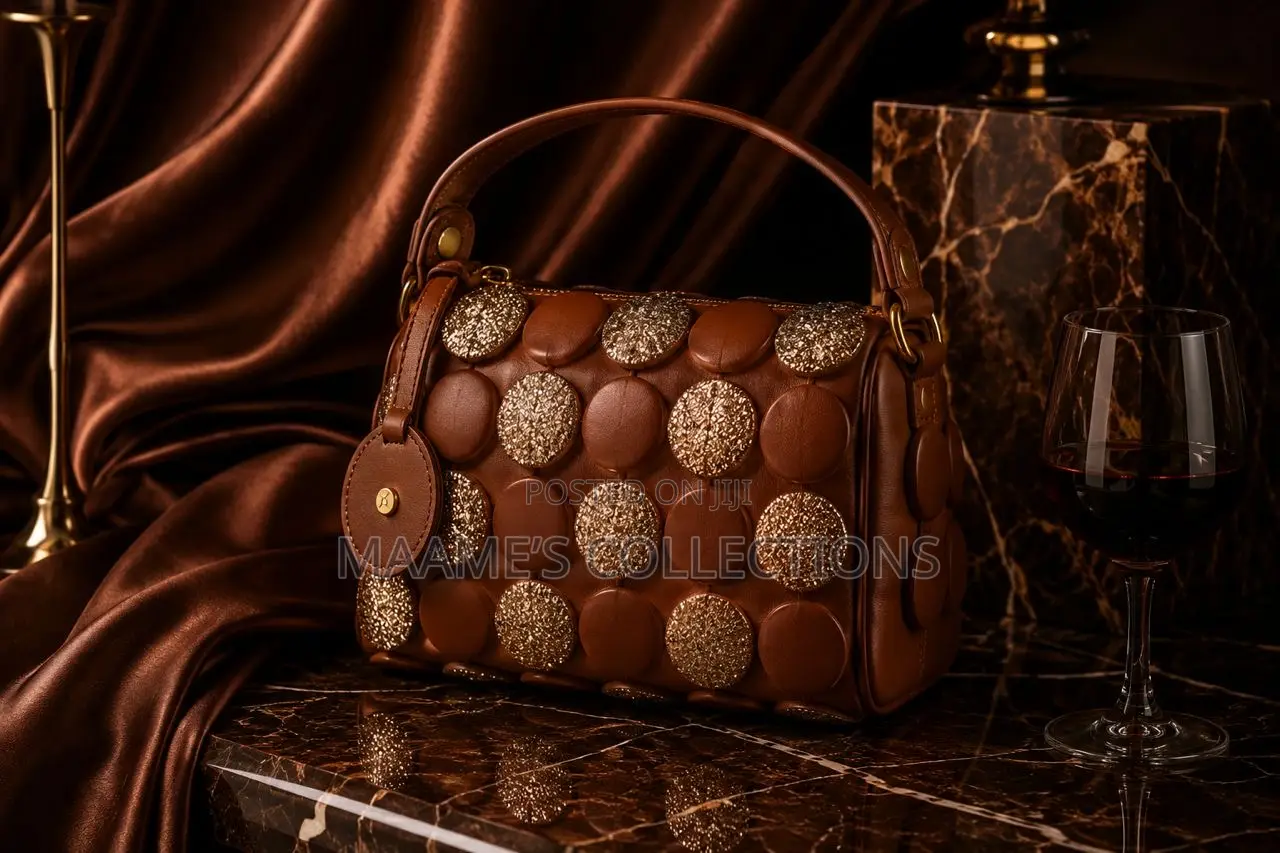Women’S Luxury Handbags With Mini Fan and a Long Strap