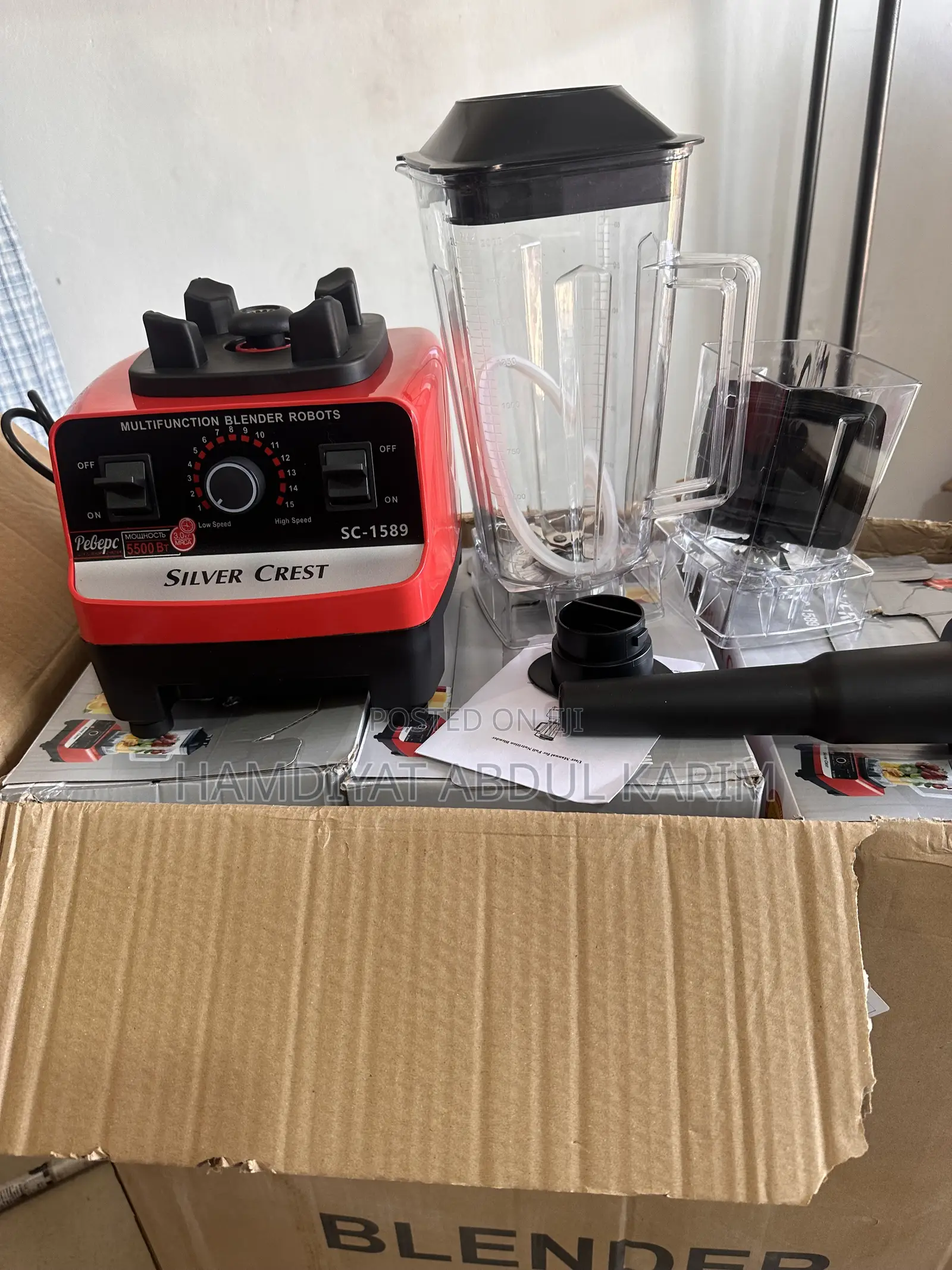 5500 Watts Silver Crest Blender