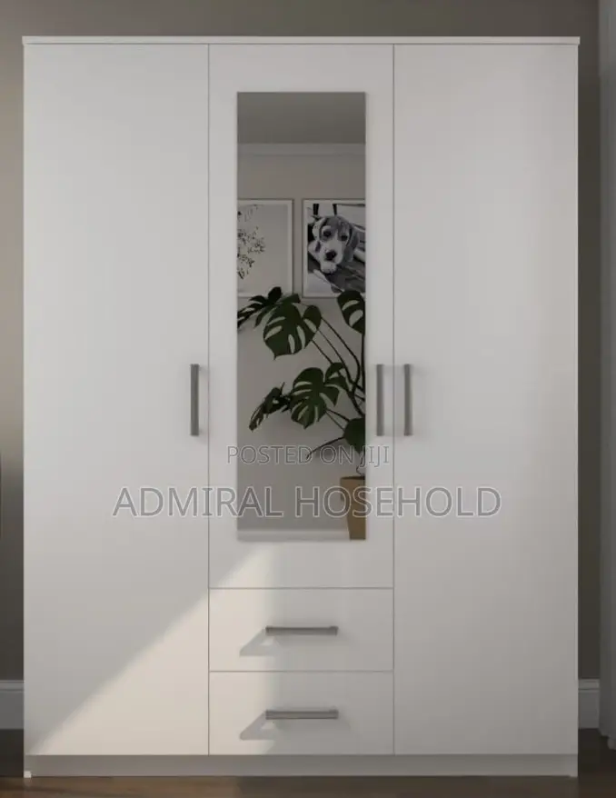 Monaco 3 Door 2 Drawer Mirrored Wardrobe