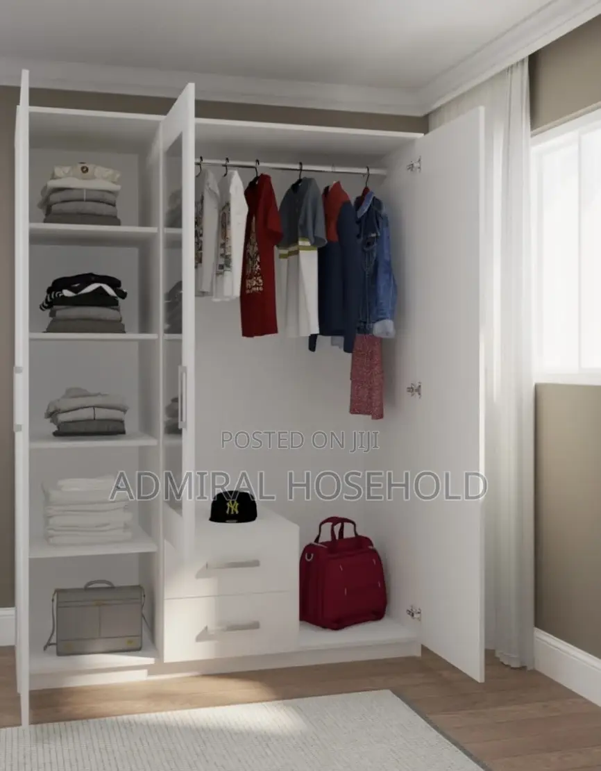 Monaco 3 Door 2 Drawer Mirrored Wardrobe
