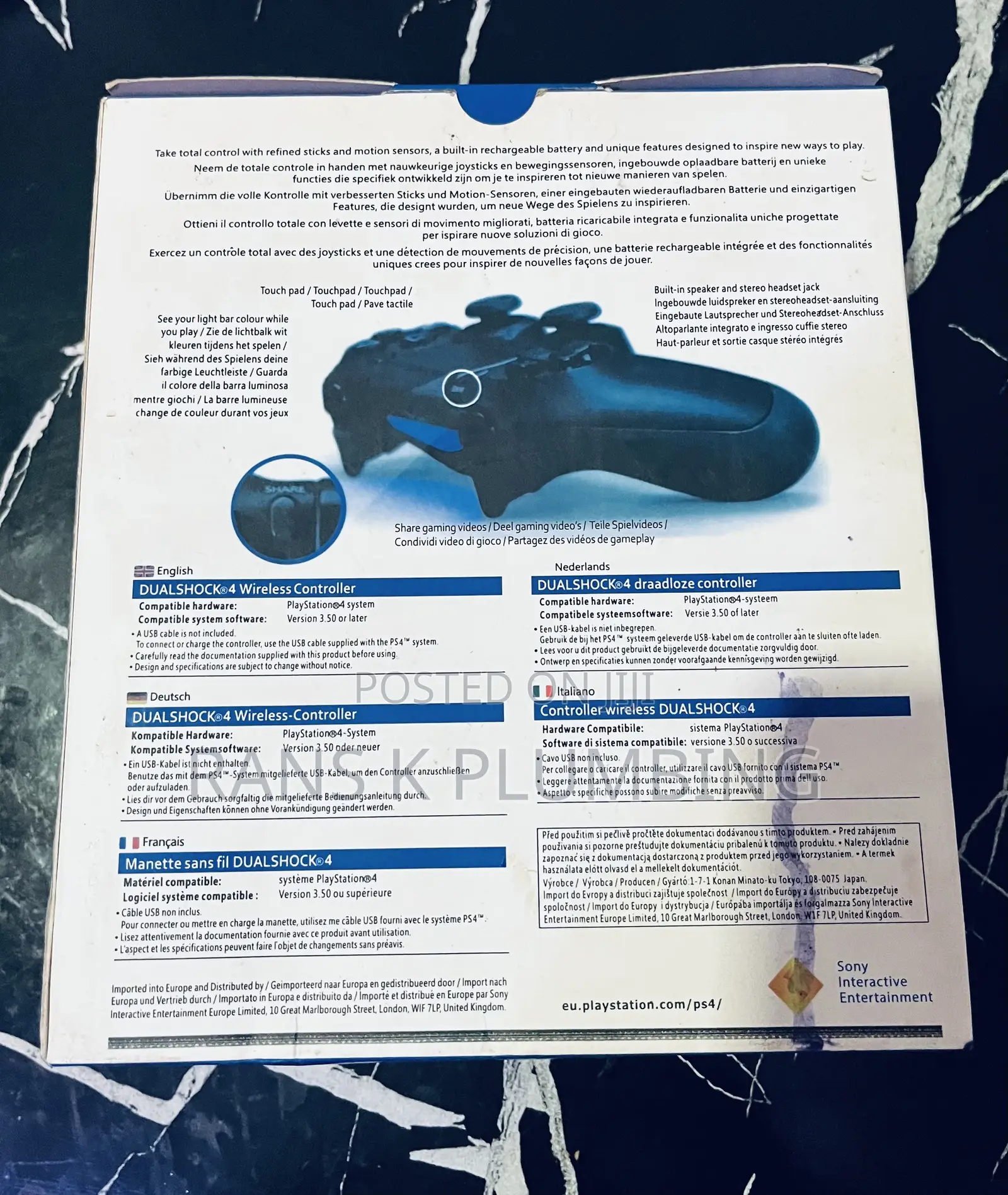 Ps4 Cordless Game Pad for Sale
