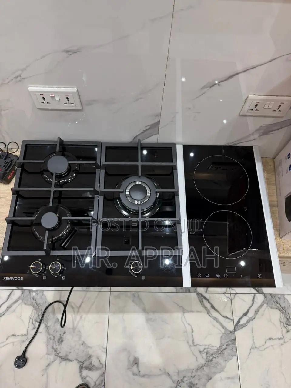 Shop Kenwood 90cm Tempered Glass 3 Gas + 2 Electric Hob 