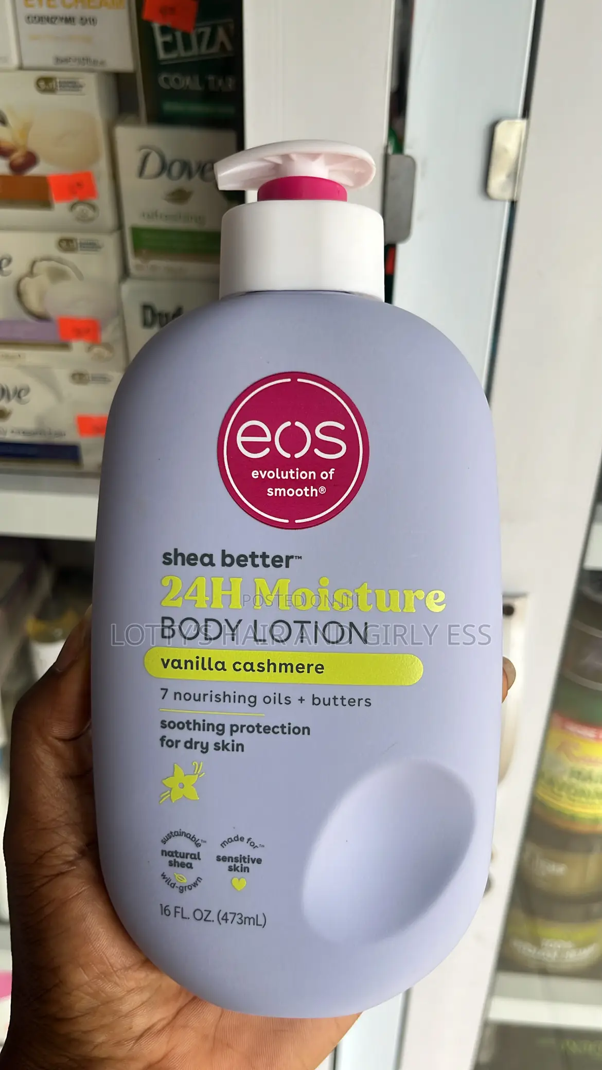 Eos Vanilla Cashmere -24h Moisture Vanilla Lotion