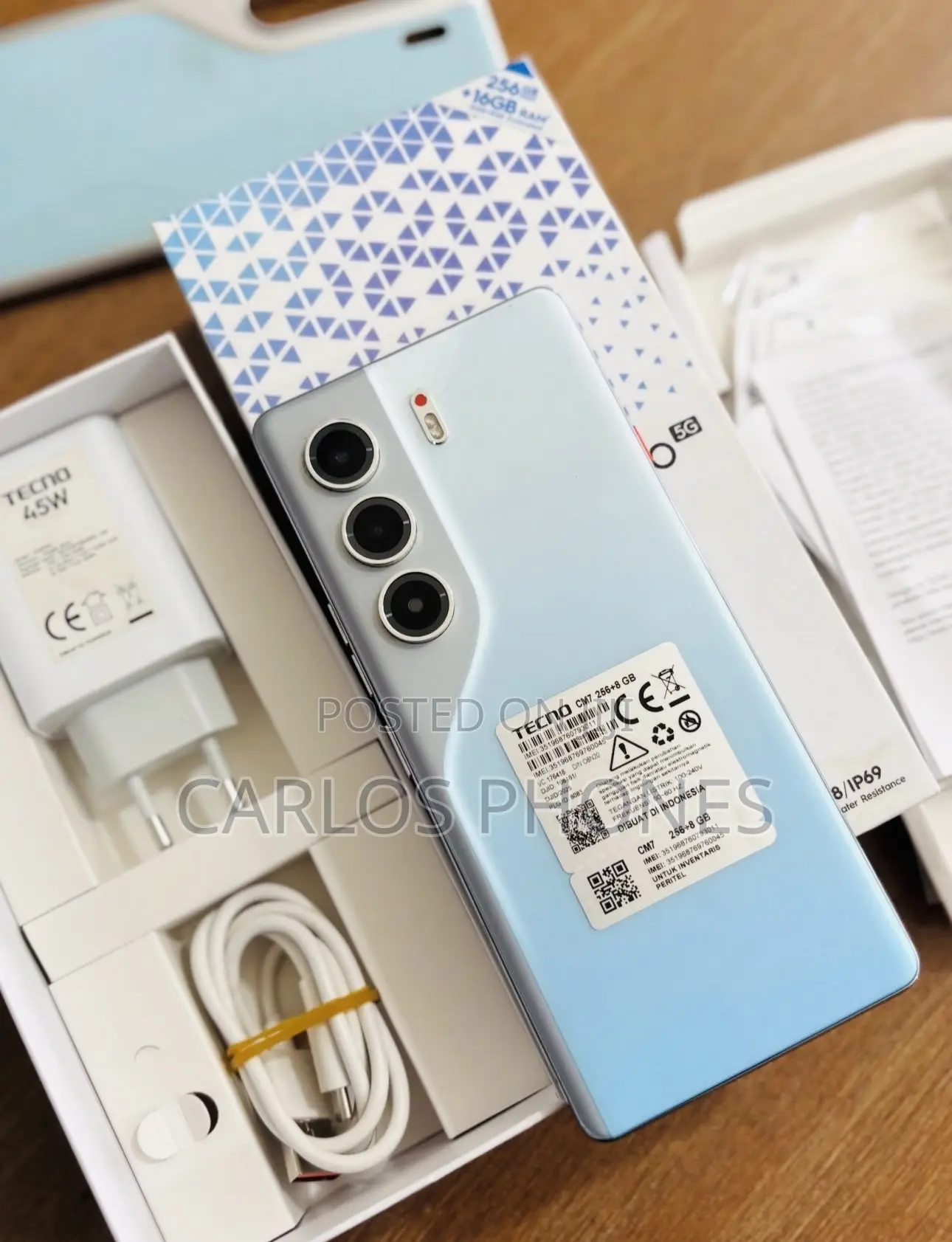 New Tecno Camon 40 Pro 5G 256 GB Blue