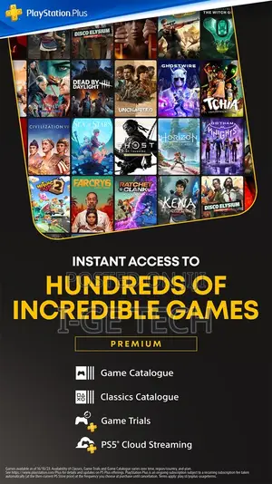 Playstation Plus Premium Account, Over 500 Games,5 Months Subscription