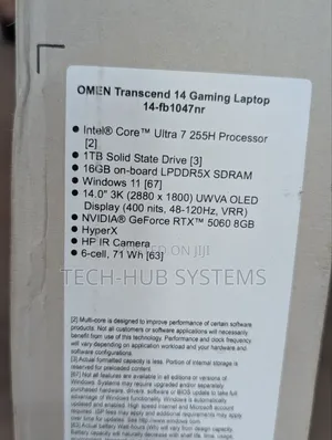 New Laptop HP Omen Transcend 14-fb0023dx 16GB Intel Core Ultra 7 SSD 1T