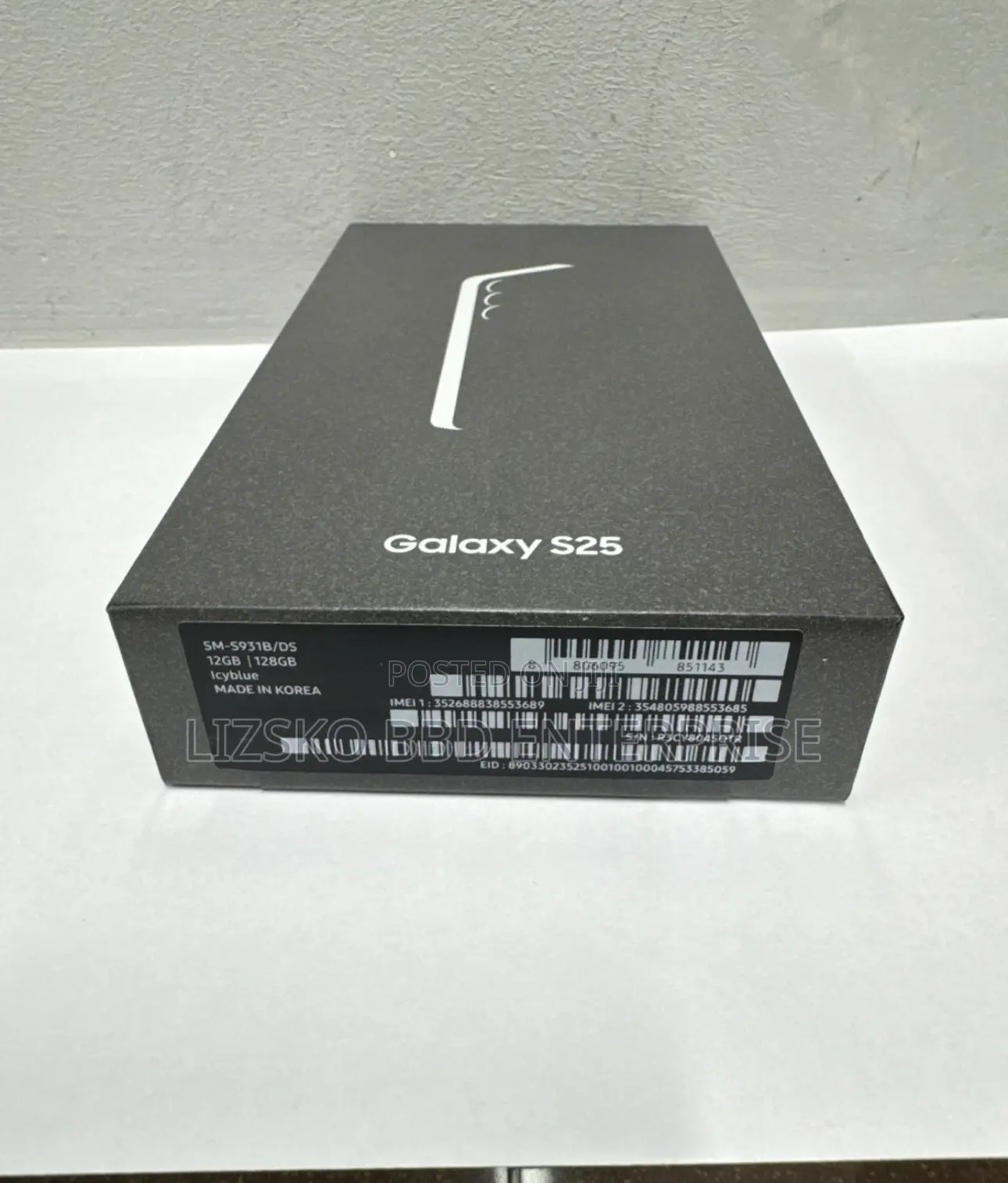 New Samsung Galaxy S25 128 GB Blue