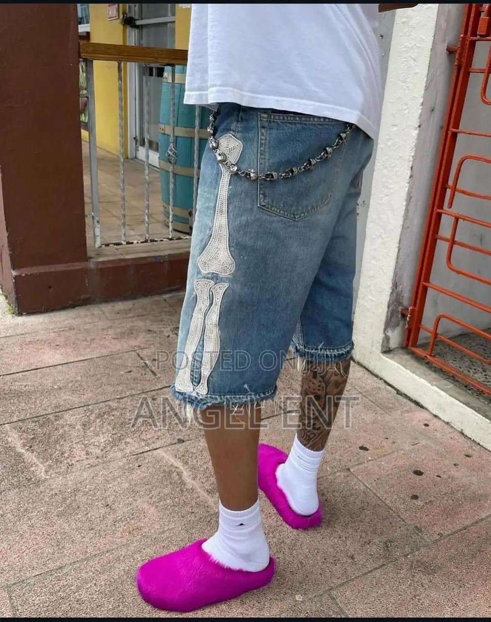 Kapital Denim 5 Pocket Bone Shorts Available (Location: Adum Kumasi)
