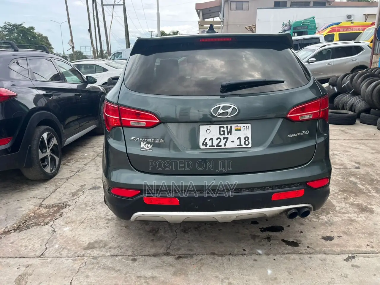 Hyundai Santa Fe Limited 4dr SUV (3.3L 6cyl 6A) 2014 Green